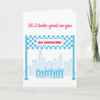 Personalised 26.2 Chicago Marathon Run Congrats