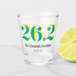 Personalised 26.2 Marathon Running Bold Text Shot Glass