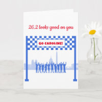 Personalised 26.2 Washington DC Red Blue Marathon