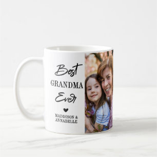 Personalised 2 Photo Best Grandma Coffee Mug