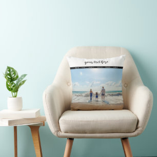 Personalised 2 Photo Family Love Memories Cushion