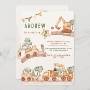 Personalised 2nd Birthday for boy Invitation