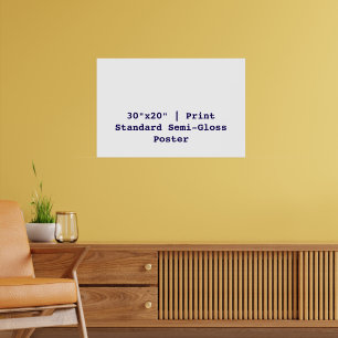 Personalised 30"x20" Standard Semi-Gloss Poster