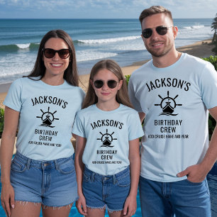 Personalised 30th 40th 50th Birthday Cruise Crew T-Shirt