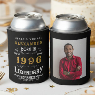 Personalised 30th Birthday Vintage Photo Keepsake Can Cooler