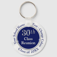 Personalised 30th Class Reunion Gifts, Navy Blue