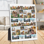 Personalised 32 Photo Collage Plaque<br><div class="desc">Create Your Own Personalised 32 Photo Collage Plaque Home Decor</div>