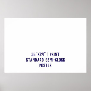 Personalised 36"x24" Standard Semi-Gloss Poster