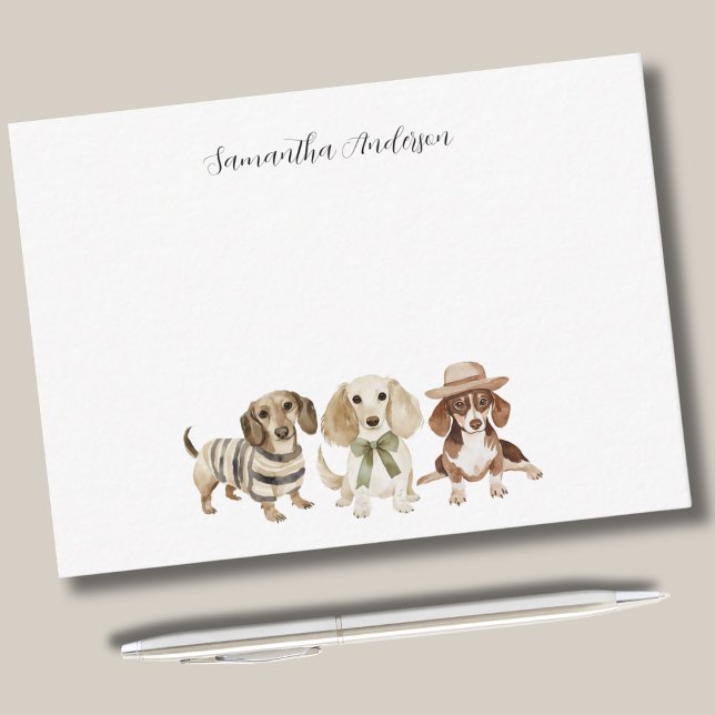 Personalised 3 Dog Watercolor  Card (Creator Uploaded)