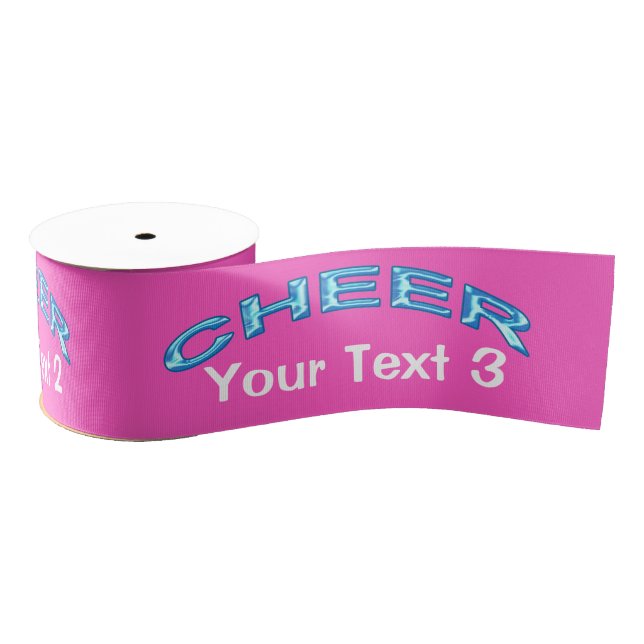Personalised 3 inch Grosgrain Ribbon for Cheer Bow (Spool)