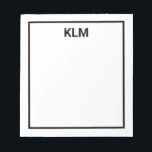 Personalised 3 Letter Monogram Notepad<br><div class="desc">Personalised 3 Letter Monogram Notepad</div>