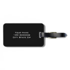 Personalised 3 letter monogram travel luggage tag