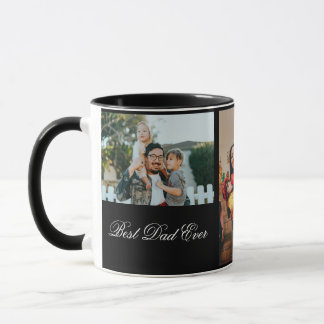 Personalised 3 Photo And Text White Mug