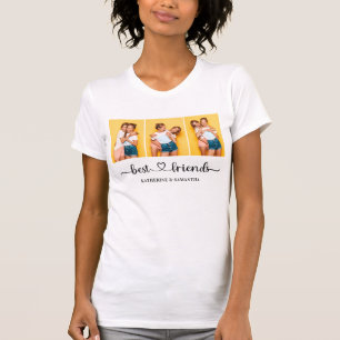 Personalised 3 Photo Collage Best Friends Women's T-Shirt