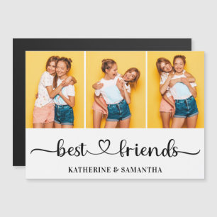Personalised 3 Photo Collage Friends Magnetic Card