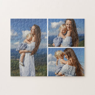 Personalised 3 Photo Collage Jigsaw Puzzle