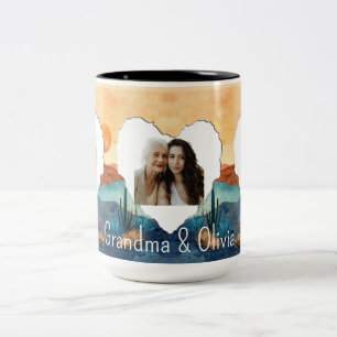 Personalised 3 Photo Cup with Custom Text