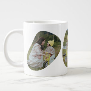 Personalised 3Photo Collage Mothers Day Large Coffee Mug