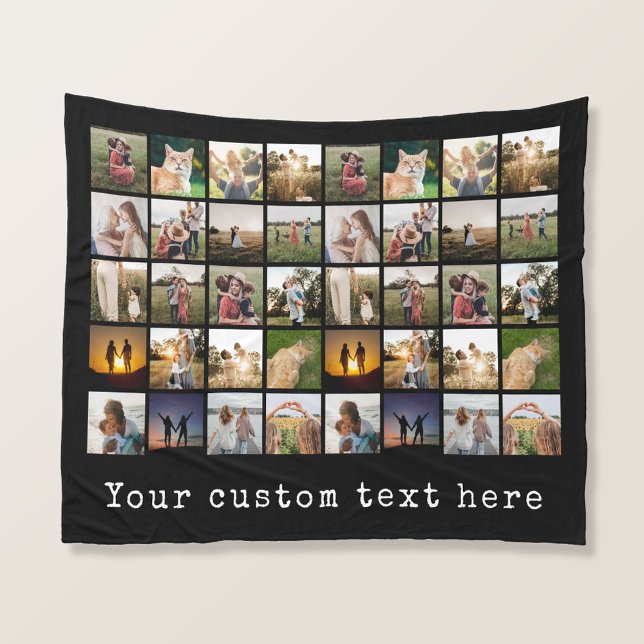 Personalised 40 Photo Collage Fleece Blanket (Creator Uploaded)