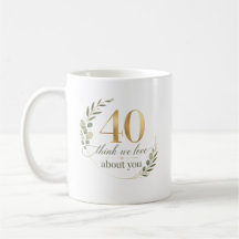 Personalised 40 Things We Love About You Gift
