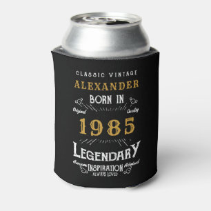 Personalised 40th Birthday Add Name Year Legendary Can Cooler