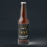 Personalised 40th Birthday Beer Bottle Label<br><div class="desc">Personalised 40th birthday beer label celebrating the "Birth Of A Legend". Add the name and details using our simple template. We also have a range of gifts and party supplies to match.</div>