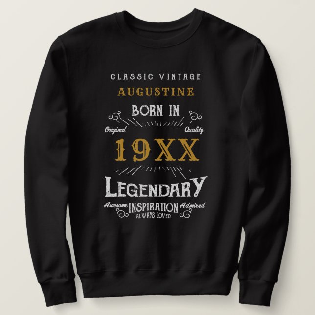 Personalised 40th Birthday Sweatshirt (Design Front)