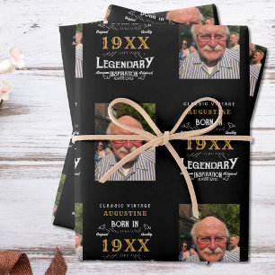 Personalised 40th Birthday Wrapping Paper Sheets