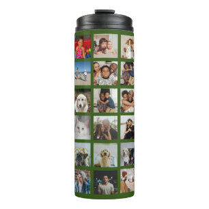 Personalised 42 Photo Collage Thermal Tumbler