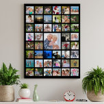 Personalised 45 Photo Collage Custom Colour Poster<br><div class="desc">Easily create a personalised photo memories poster or print to display utilising this easy-to-upload photo collage template with 45 pictures. Showcase your photography or commemorate a special event or milestone or for a meaningful, memorable gift. ASSISTANCE: For help with design modification or personalisation, colour change, resizing, transferring the design to...</div>