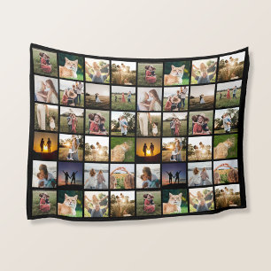 Personalised 48 Photo Collage Fleece Blanket
