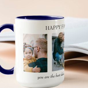 Personalised 4 Photo Collage Father's Day Gift Mug