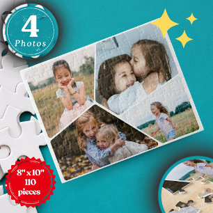 Personalised 4-Photo Collage Puzzle   8" x 10"