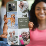 Personalised 4 Photo Collage with Positive Quote Case-Mate iPhone Case<br><div class="desc">Personalised Phone case for iphone 11 pro max and many other models. The design features a custom photo collage with 4 of your favourite photos, your name and the wording "Every day's a happy day". The photo template is set up ready for you to add your photos, working clockwise from...</div>
