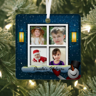 personalised 4-window frame ornament