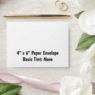 Personalised 4" x 6" Basic Paper Envelope