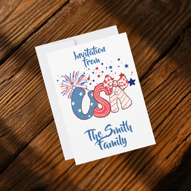 Personalised 4th of July Invitation (Creator Uploaded)