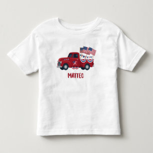 Personalised 4th of July Pick Up Truck T Shirt