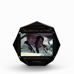 Personalised 50th Anniversary Photo Keepsake Block