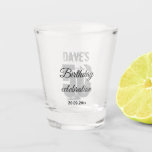 Personalised 50th Birthday Party  Shot Glass<br><div class="desc">Personalised 50th Any Birthday Party Favour Shot Glass</div>