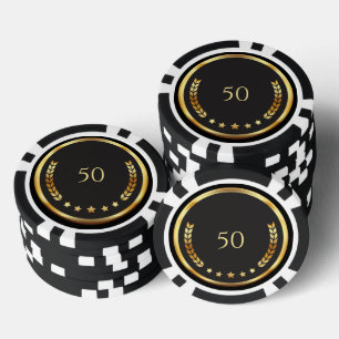 Personalised 50th Birthday Poker Chips