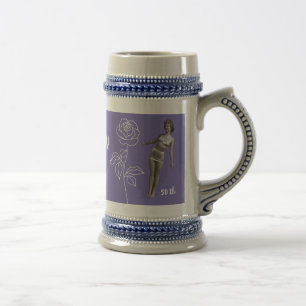 Personalised 50th lady Happy birthday mum Beer Stein