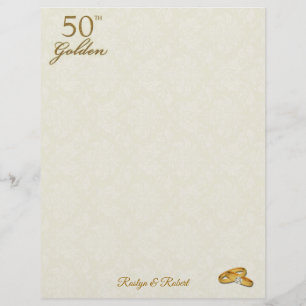 Personalised 50th Wedding Anniversary Letterhead