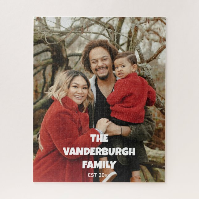 Personalised 520pc Game Night Family Portrait  Jigsaw Puzzle (Vertical)