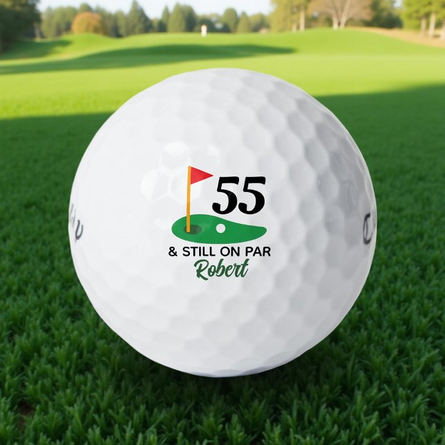 Personalised 55th Birthday Gift for Golfer Golf Balls (Creator Uploaded)