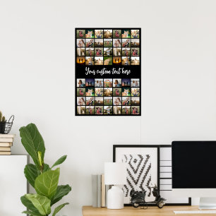 Personalised 56 Photo Collage Poster