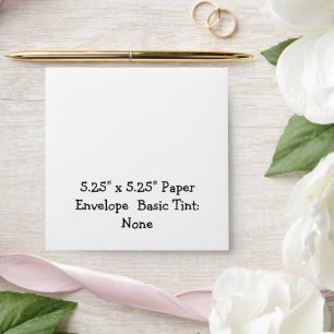 Personalised 5.25" x 5.25" Basic Paper Envelope