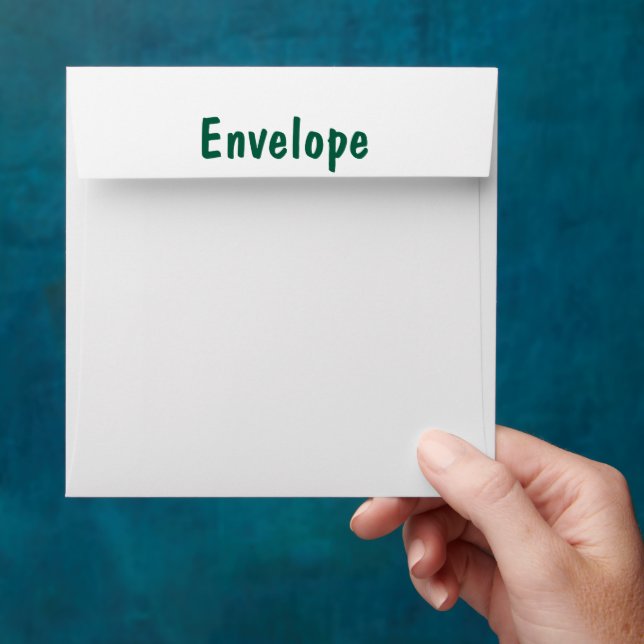 Personalised 5.25" x 5.25" Basic Paper  Envelope (Hand)