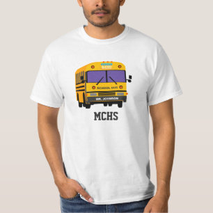 Personalised 5 Star Rating School Bus Driver   T-Shirt