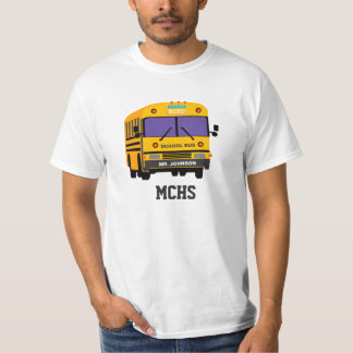 Personalised 5 Star Rating School Bus Driver T-Shirt